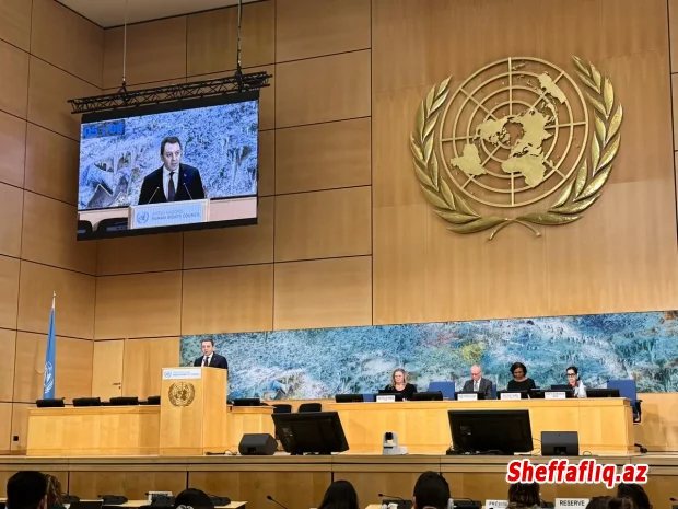 Cenevrədə Azərbaycan XİN başçısının müavini Ermənistan əsilli şəxslərin məhkəməsi barədə danışıb