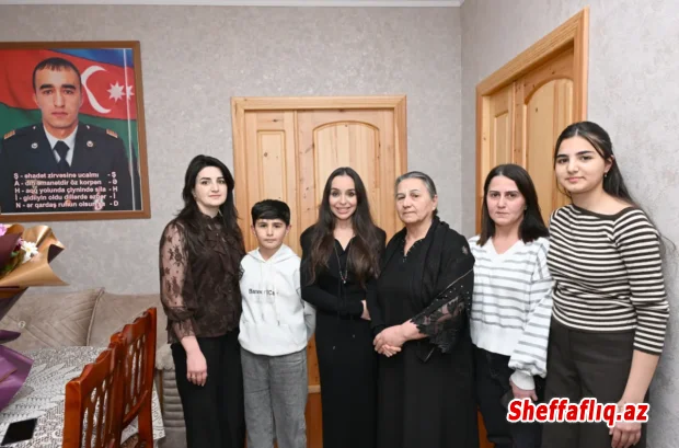 Leyla Əliyeva Vətən Müharibəsi Qəhrəmanı Şahin Allahyarovun ailəsini ziyarət edib