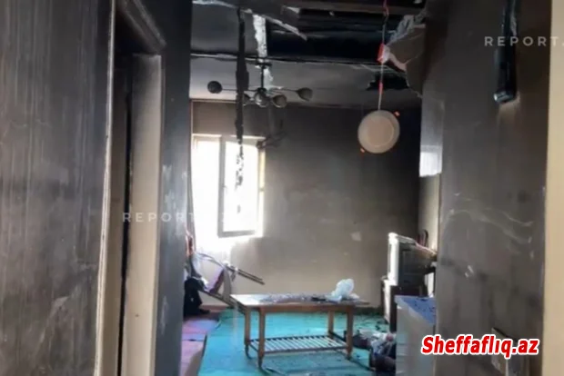 Sumqayıtda ev yanıb, bir nəfər ölüb