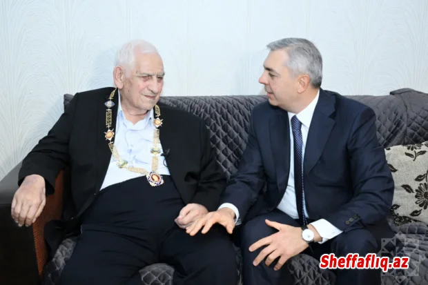 Xalq şairi Nəriman Həsənzadəyə "Heydər Əliyev" ordeni təqdim edilib