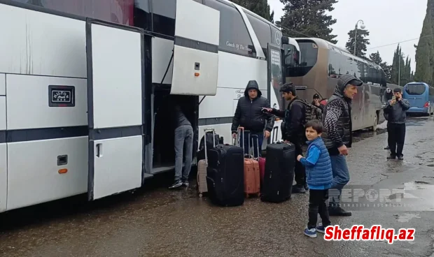 İrandan Azərbaycan vasitəsilə təxliyə olunan şəxslər üçün xüsusi avtobuslar səfərbər edilib