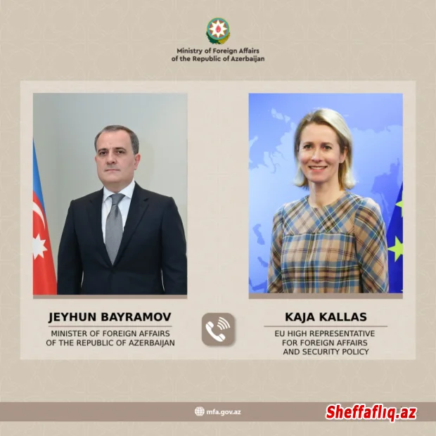 Ceyhun Bayramovla Kaya Kallas bölgədəki hərbi gərginliyi müzakirə edib