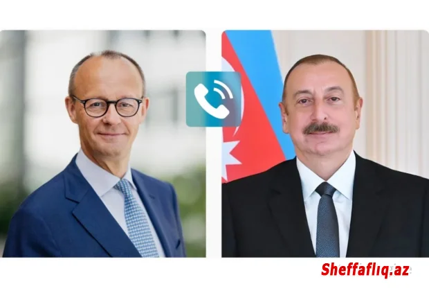 Prezident İlham Əliyev Almaniya Kansleri Fridrix Mertslə Yaxın Şərqi müzakirə edib