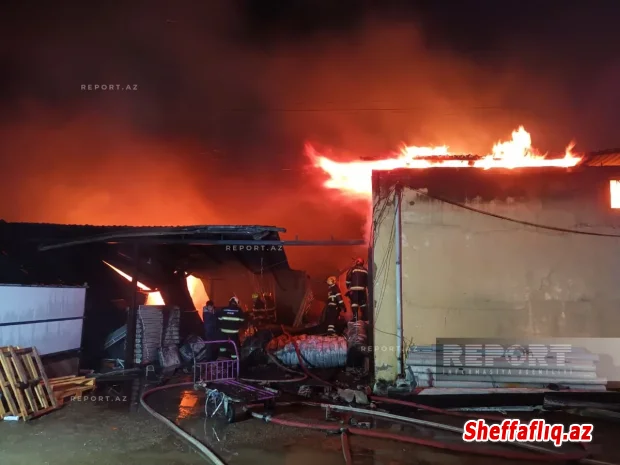 Binəqədidə güclü yanğın tam söndürülüb