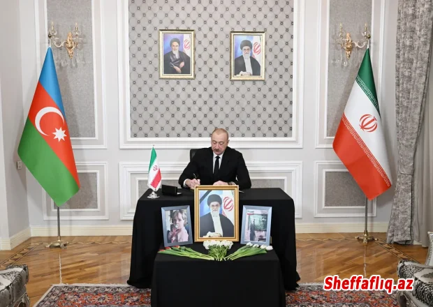 Prezident İlham Əliyev İranın Azərbaycandakı səfirliyində olub, başsağlığı verib