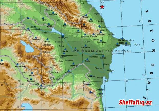 Xəzər dənizində zəlzələ baş verib. Xəzər dənizində zəlzələ baş verib.